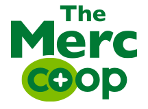 A theme logo of The Merc Co+op